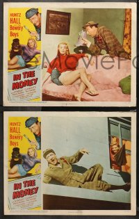 4r0527 IN THE MONEY 4 LCs 1958 Huntz Hall & The Bowery Boys, sexy Patricia Donahue, complete set!