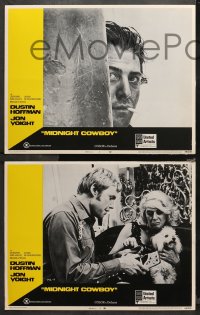 4r0542 MIDNIGHT COWBOY 4 LCs 1969 Dustin Hoffman, Jon Voight, John Schlesinger classic!