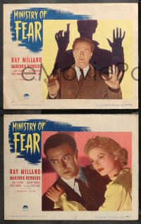4r0211 MINISTRY OF FEAR 8 LCs 1944 Fritz Lang film noir starring Ray Milland & Marjorie Reynolds!
