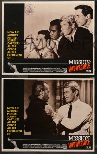 4r0391 MISSION IMPOSSIBLE VS THE MOB 7 LCs 1969 Peter Graves, Martin Landau, Barbara Bain, Morris!