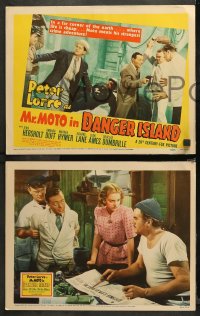 4r0214 MR MOTO IN DANGER ISLAND 8 LCs 1939 Lorre as Asian detective, ultra rare complete set!