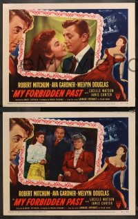 4r0217 MY FORBIDDEN PAST 8 LCs 1951 sexy Ava Gardner is the kind of girl who made New Orleans famous