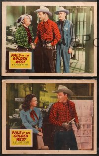 4r0548 PALS OF THE GOLDEN WEST 4 LCs 1951 great images of Roy Rogers, pretty Dale Evans & Estelita!