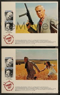 4r0249 PRIME CUT 8 LCs 1972 great images of Lee Marvin & Gene Hackman, sexy Angel Tompkins!