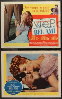 4r0250 PRIVATE AFFAIRS OF BEL AMI 8 LCs 1947 sexy Angela Lansbury is too weak to be wicked!