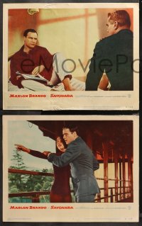 4r0275 SAYONARA 8 LCs 1957 great images of Marlon Brando, Miiko Taka, Patricia Owens & Red Buttons!
