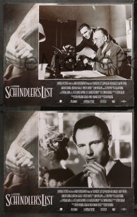 4r0277 SCHINDLER'S LIST 8 LCs 1993 Steven Spielberg, Liam Neeson, Ralph Fiennes, WWII Best Picture!