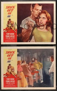 4r0284 SHACK OUT ON 101 8 LCs 1955 sexy young Terry Moore, Lee Marvin, Frank Lovejoy, Wynn!