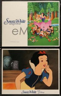 4r0293 SNOW WHITE & THE SEVEN DWARFS 8 LCs R1987 Walt Disney cartoon fantasy classic!