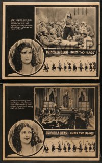 4r0630 UNDER TWO FLAGS 3 LCs 1922 images of Priscilla Dean, directed by Tod Browning, ultra rare!