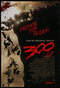4s0819 300 advance DS 1sh 2007 Zack Snyder directed, Gerard Butler, prepare for glory!