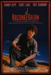 4s0826 ARIZONA DREAM 1sh 1994 Faye Dunaway, Jerry Lewis, cool image of a young Johnny Depp!