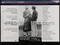 4s0447 ANNIE HALL British quad R2001 full-length Woody Allen & Diane Keaton in a nervous romance!