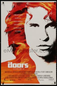 4s0905 DOORS 1sh 1990 cool image of Val Kilmer as Jim Morrison, directed by Oliver Stone!