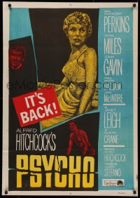 4s0562 PSYCHO Egyptian poster R1960s Janet Leigh, Anthony Perkins, Alfred Hitchcock classic!