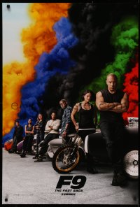 4s0912 F9 teaser DS 1sh 2021 Fast & Furious 9, Charlize Theron, Vin Diesel, Sung Kang, colored smoke!