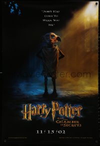 4s0952 HARRY POTTER & THE CHAMBER OF SECRETS teaser 1sh 2002 Dobby has come to warn you!