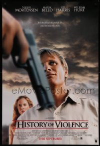 4s0960 HISTORY OF VIOLENCE advance DS 1sh 2005 David Cronenberg, Viggo Mortensen, sexy Maria Bello!