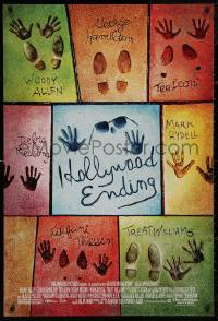 4s0962 HOLLYWOOD ENDING DS 1sh 2002 Woody Allen, concrete shoe & hand imprints of main cast!