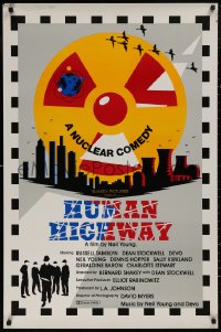 4s0965 HUMAN HIGHWAY 1sh 1982 Dean Stockwell & Neil Young, Russ Tamblyn, a nuclear comedy!