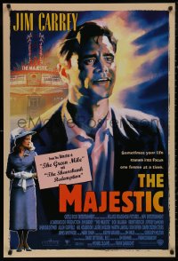 4s1024 MAJESTIC int'l DS 1sh 2001 great art of Jim Carrey, directed by Frank Darabont!