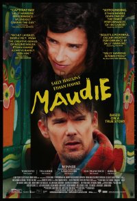 4s1028 MAUDIE 1sh 2016 great image of Sally Hawkins in the title role with Ethan Hawke!