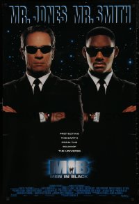 4s1032 MEN IN BLACK int'l DS 1sh 1997 Will Smith & Tommy Lee Jones close-up!