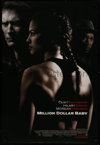 4s1038 MILLION DOLLAR BABY advance DS 1sh 2004 Clint Eastwood, boxer Hilary Swank, Freeman!