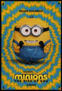 4s1039 MINIONS: THE RISE OF GRU advance DS 1sh 2021 CGI sequel, colorful image, brace yourself!