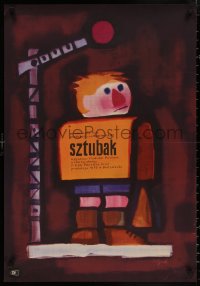 4s0507 PRVAK Polish 23x33 1962 Vladislav Pavlovic, colorful Jerzy Flisak art of kid!