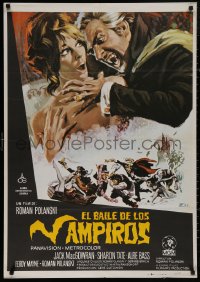 4s0647 FEARLESS VAMPIRE KILLERS Spanish R1979 Roman Polanski, great wacky horror art by Escobar!