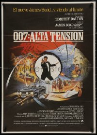 4s0667 LIVING DAYLIGHTS Spanish 1987 Timothy Dalton as the most dangerous James Bond ever!