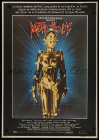 4s0674 METROPOLIS Spanish R1984 Brigitte Helm as the gynoid Maria, The Machine Man!