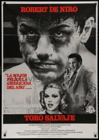 4s0682 RAGING BULL Spanish R1984 Hagio art of Robert De Niro, Martin Scorsese boxing classic!