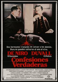 4s0703 TRUE CONFESSIONS Spanish 1981 priest Robert De Niro, detective Robert Duvall & body!