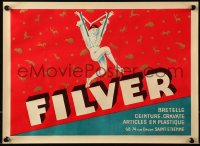 4s0134 FILVER 12x16 advertising poster 1930s D'ylen art of clown in suspenders!