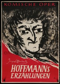 4s0051 HOFFMANNS ERZAHLUNGEN 23x33 East German stage poster 1958 Tales of Hoffmann, artwork by Hei!