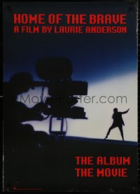 4s0196 HOME OF THE BRAVE 26x37 music poster 1986 Laurie Anderson in concert, cool silhouette image!