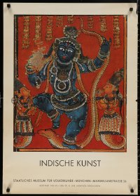 4s0233 INDISCHE KUNST 23x33 German museum/art exhibition 1950s exhibit of Indian art, wild!