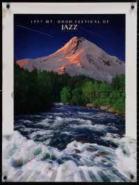 4s0209 MT. HOOD JAZZ FESTIVAL signed 24x32 music poster 1997 by Chas Martin AND Peter Marbach!