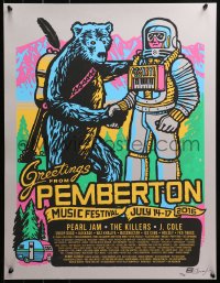 4s0084 PEMBERTON MUSIC FESTIVAL signed #20/75 20x26 art print 2016 by the artist, silver variant!