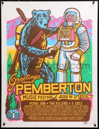 4s0083 PEMBERTON MUSIC FESTIVAL signed #109/150 20x26 art print 2016 by the artist, 1st edition!