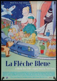 4s0427 HOW THE TOYS SAVED CHRISTMAS Swiss 1996 Enzo D'Alo's La Freccia Azzurra, animation art!
