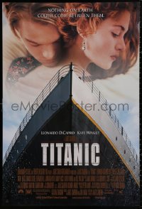 4s1156 TITANIC DS 1sh 1997 Leonardo DiCaprio, Kate Winslet, directed by James Cameron!