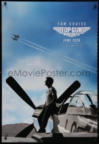 4s1159 TOP GUN: MAVERICK teaser DS 1sh 2020 Naval aviator Tom Cruise in title role on P-51 Mustang!
