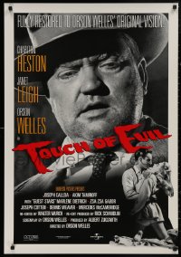 4s1160 TOUCH OF EVIL heavy stock 1sh R1998 Charlton Heston, Janet Leigh, image of Orson Welles!
