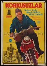 4s0389 THEN CAME BRONSON Turkish 1970 different Michael Parks on motorcycle with Bonnie Bedelia!