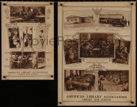 4s0181 AMERICAN LIBRARY ASSOCIATION group of 3 10x15x20 WWI war posters 1910s Library War Service!