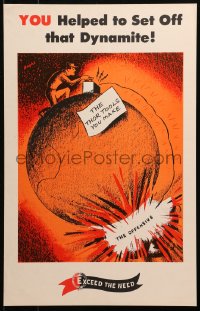 4s0157 YOU HELPED TO SET OFF THAT DYNAMITE 14x22 WWII war poster 1940s exceed the need!