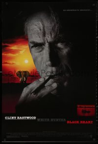 4s1187 WHITE HUNTER, BLACK HEART DS 1sh 1990 Clint Eastwood as director John Huston in Africa!